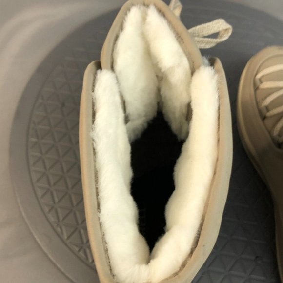 Merrell Snowcreek Cozy Womens 9 Waterproof Leather Mid Snow Boots Moon Ocre - Picture 8 of 12